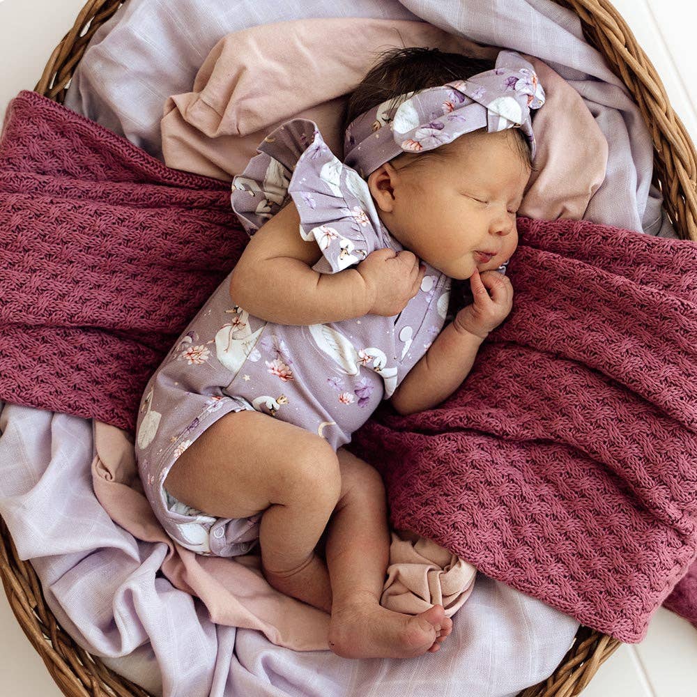 Snuggle Hunny - Venta al por mayor Body sin pies - Bebés - Body de manga corta orgánico con volante Swan Lake6