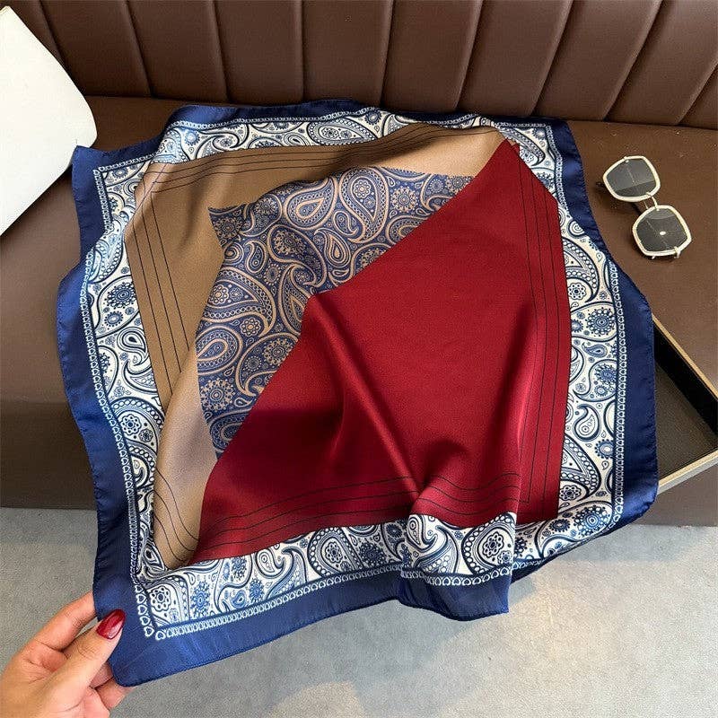 Sheer Trend – Großhandel Schal – Damen – Mode-Print-Quadrat-Schal2