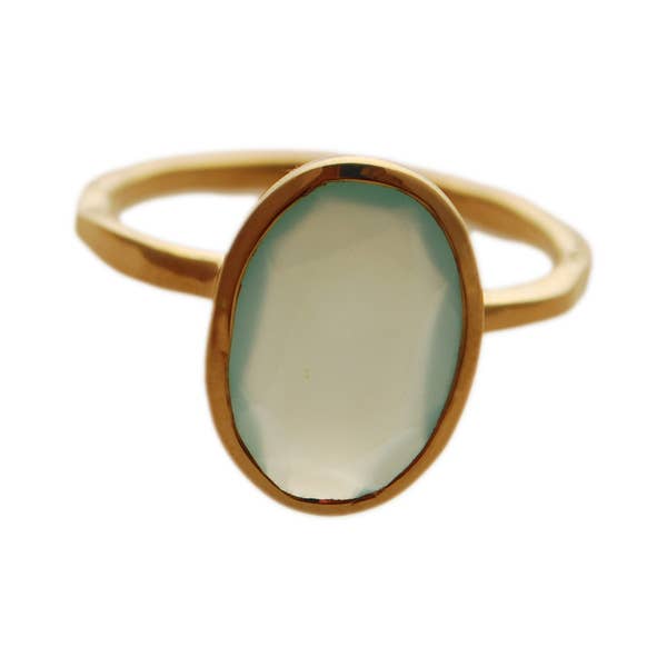 BenjaminMach - Wholesale Ring met een steen/solitaire ring - Ovale ring