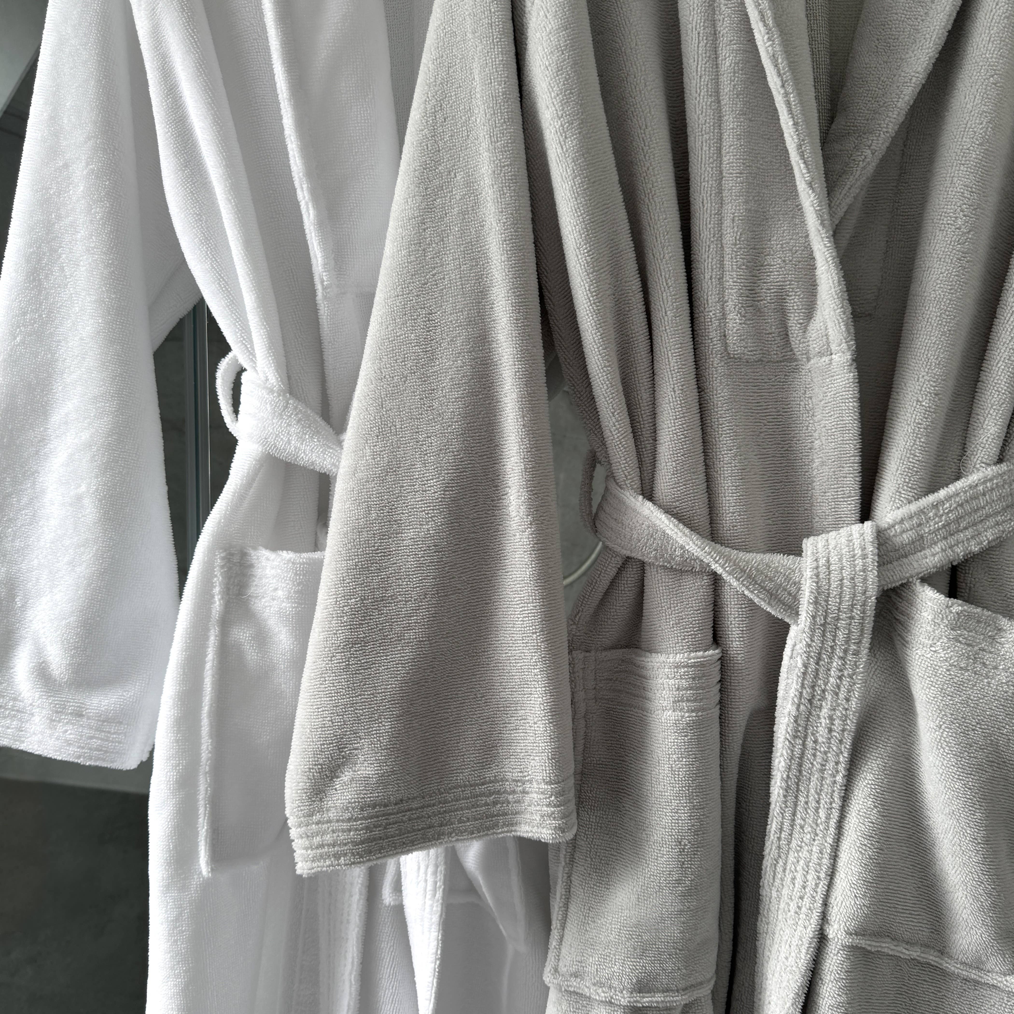 Allure Bath Fashions – Engroshandel Morgenkåbe - Unisex – Unisex badekåbe - Dobbeltstruktureret velour frotté morgenkåbe7