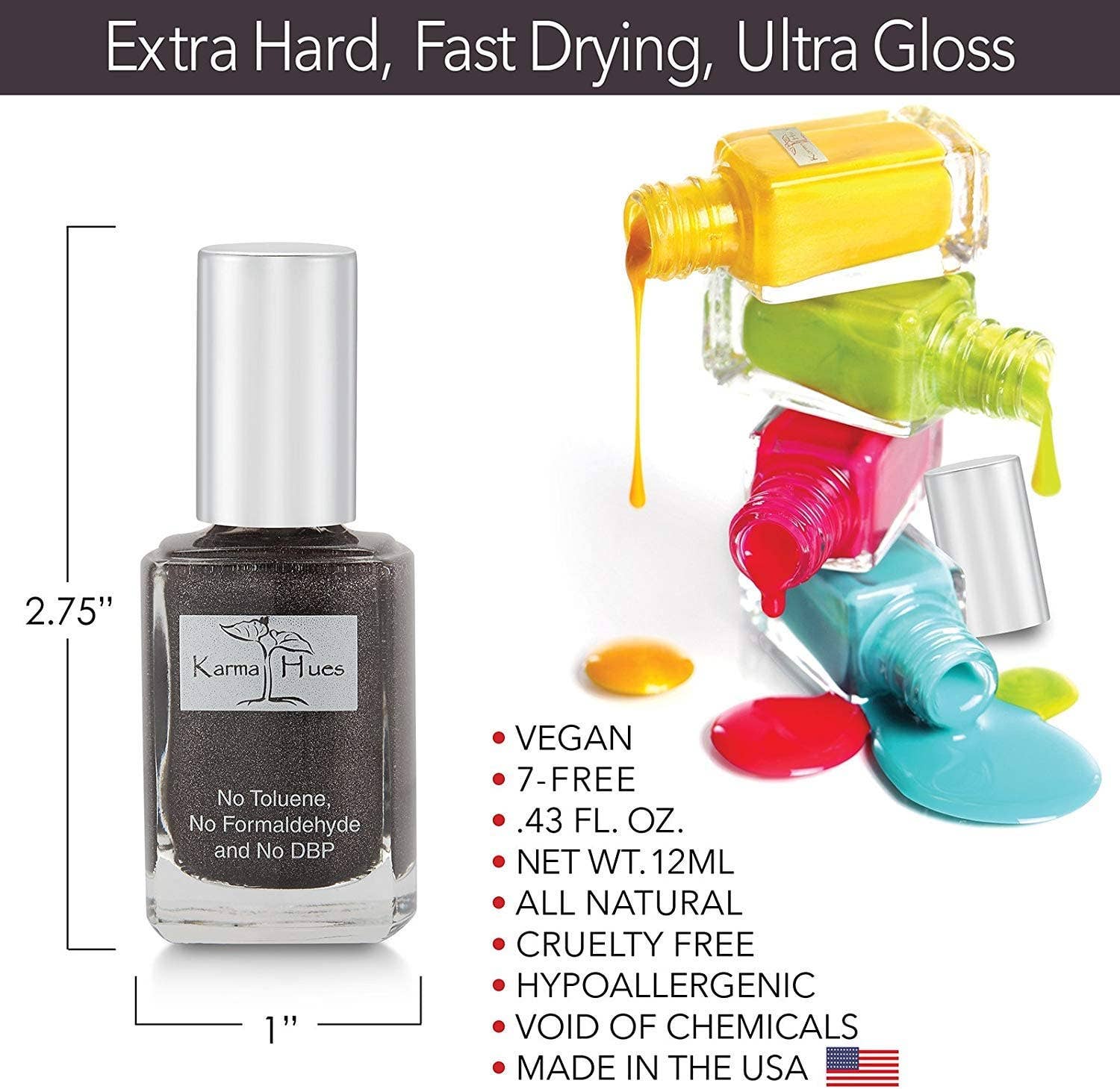 Karma Organic spa - Wholesale Nail Polish - Karma Organic Midnight in Times Square - Nail Polish4