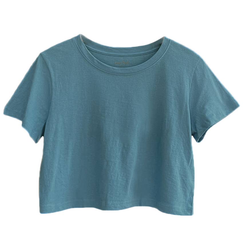 LOVING PEOPLE - Wholesale T-Shirt - Women's - Premium Crop Tees (Blues)19