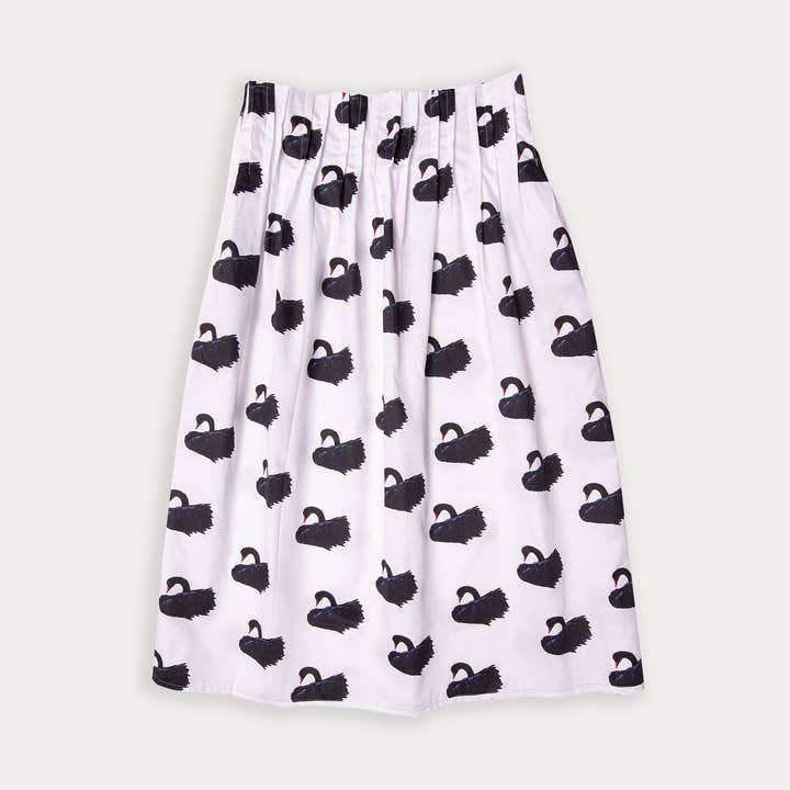 Rock SCHWARZER SCHWAN- BIo Baumwolle für den Großhandel von Nova Fernes