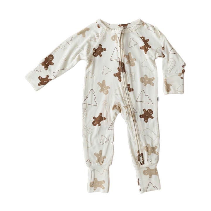 Gingerbread | Bamboo Zip Romper for wholesale by Everyday Leisure