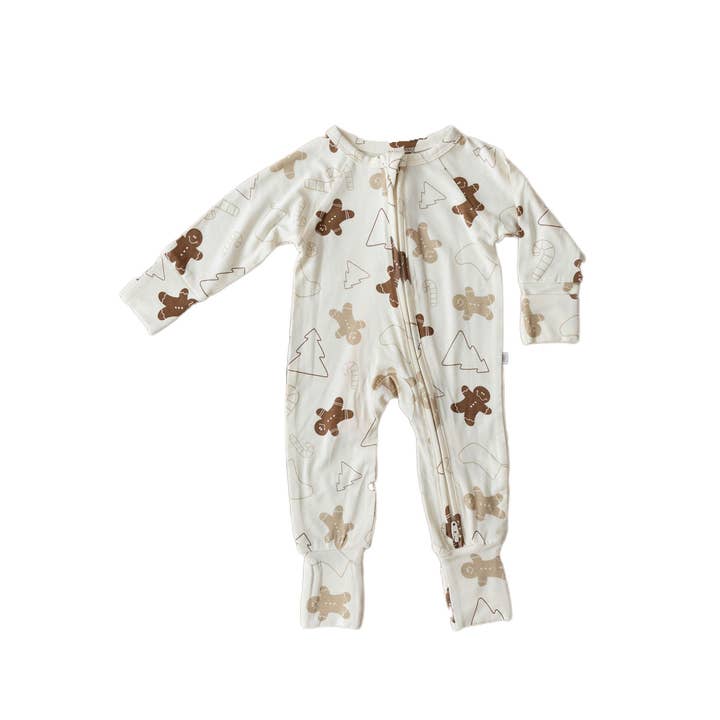 Everyday Leisure - Wholesale Romper - Kids - Gingerbread | Bamboo Zip Romper