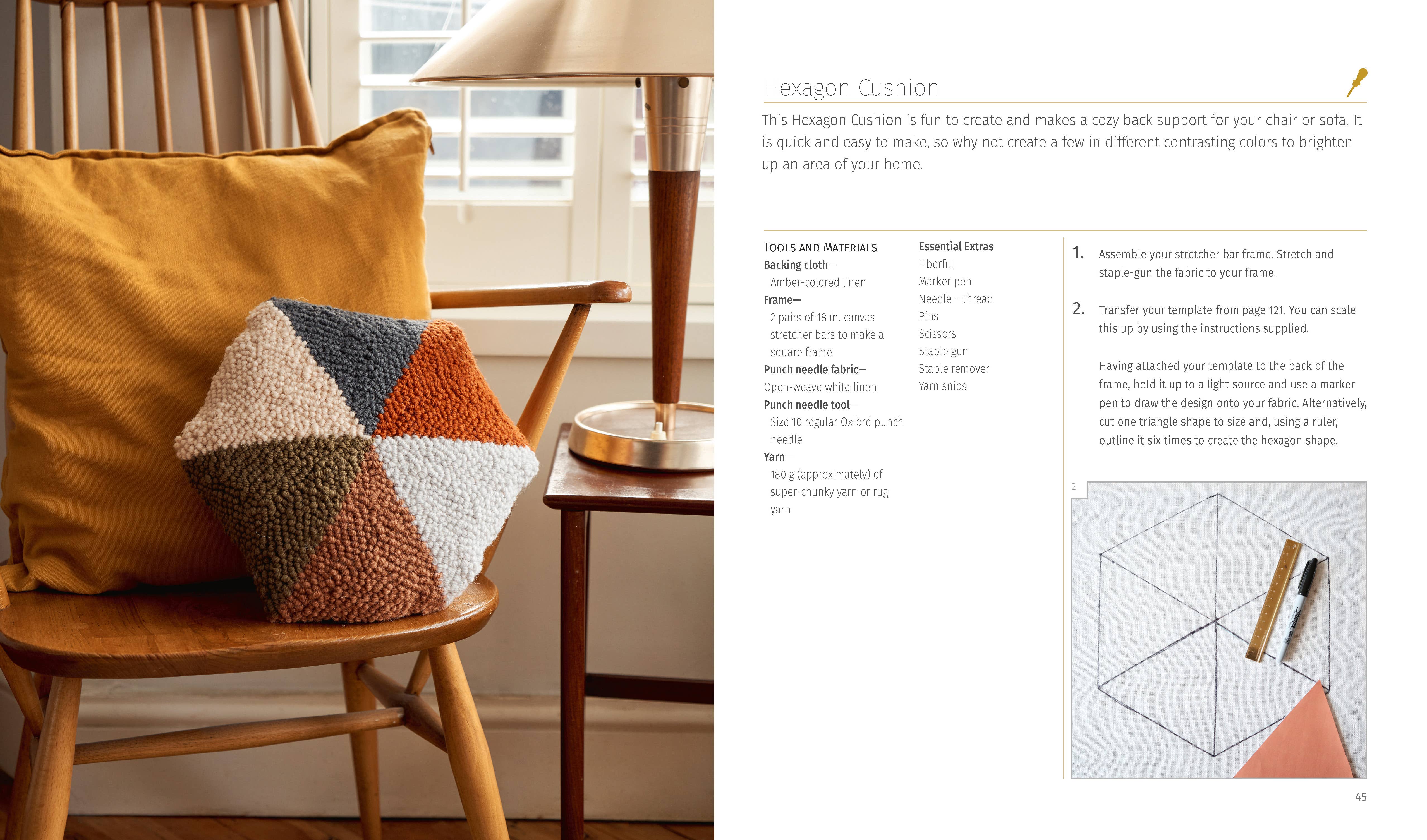 Schiffer Publishing – wholesale Bok om hantverk, hobbyer och gör-det-själv – Punchneedle: 15 moderna projekt6