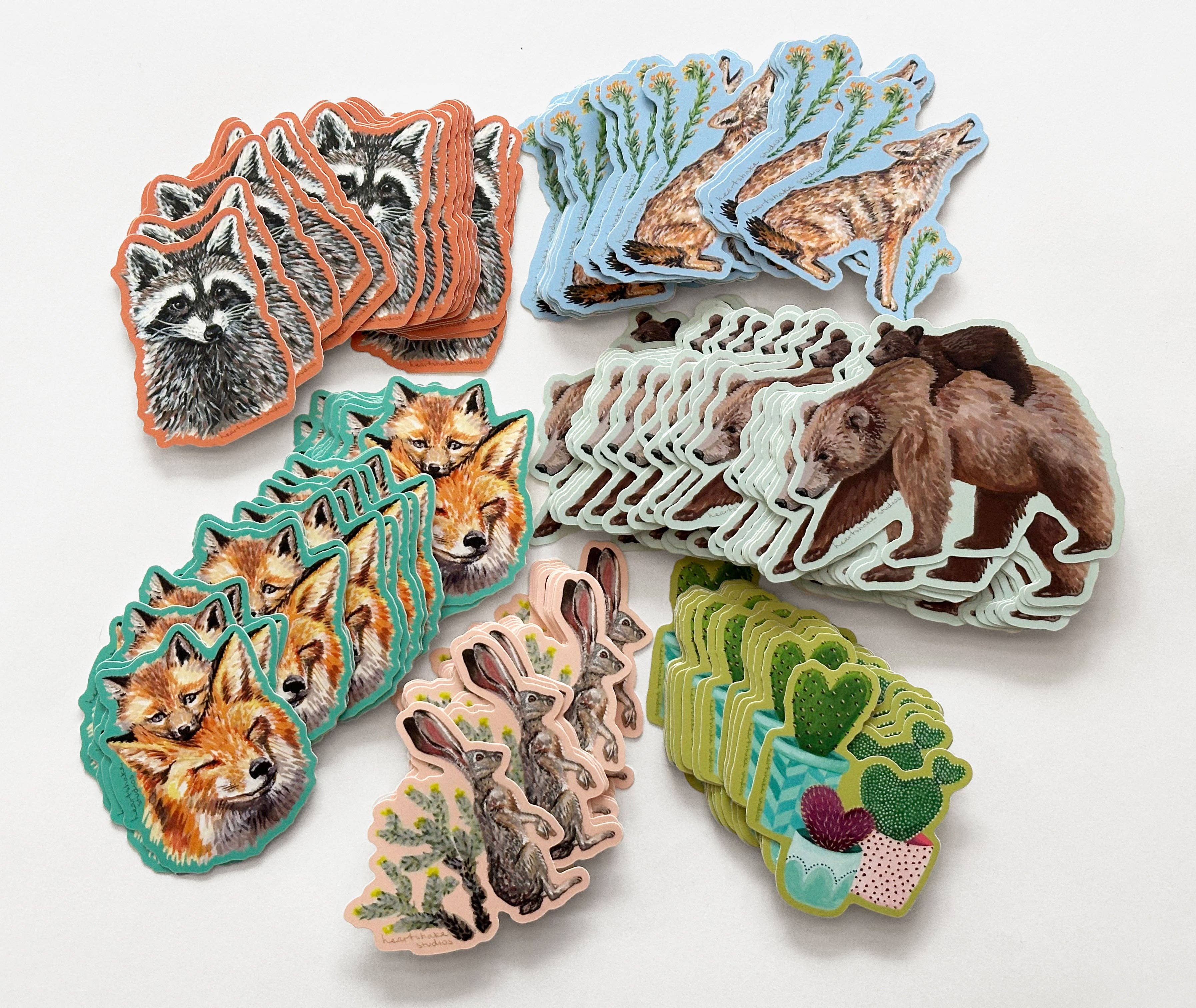 Heartshake Studios – Adesivo por atacado – Autocolante de Coiote3