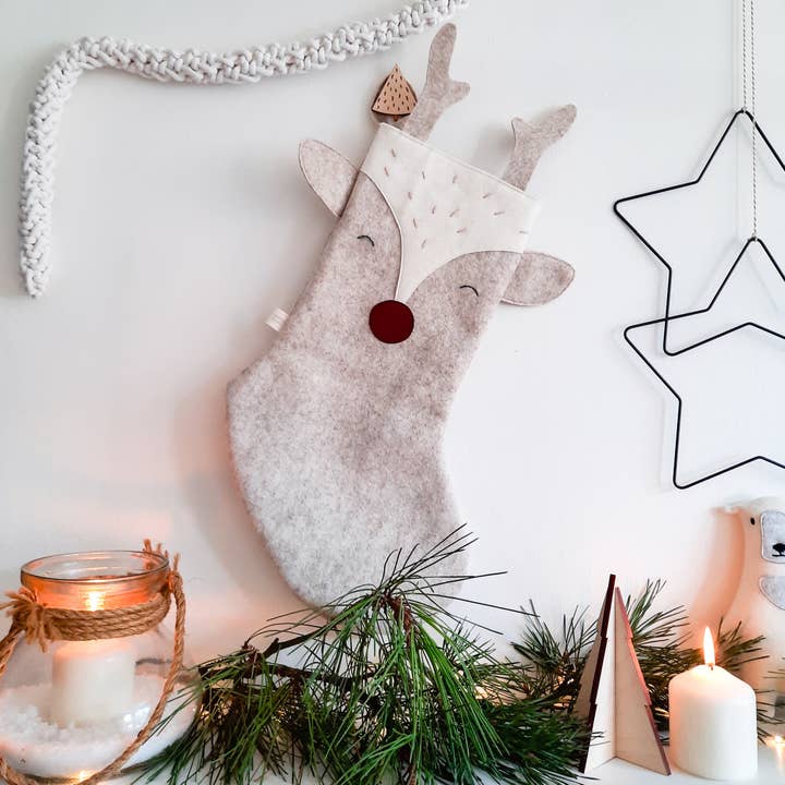 Rudi Reindeer Stocking for wholesale by Barnabjörn