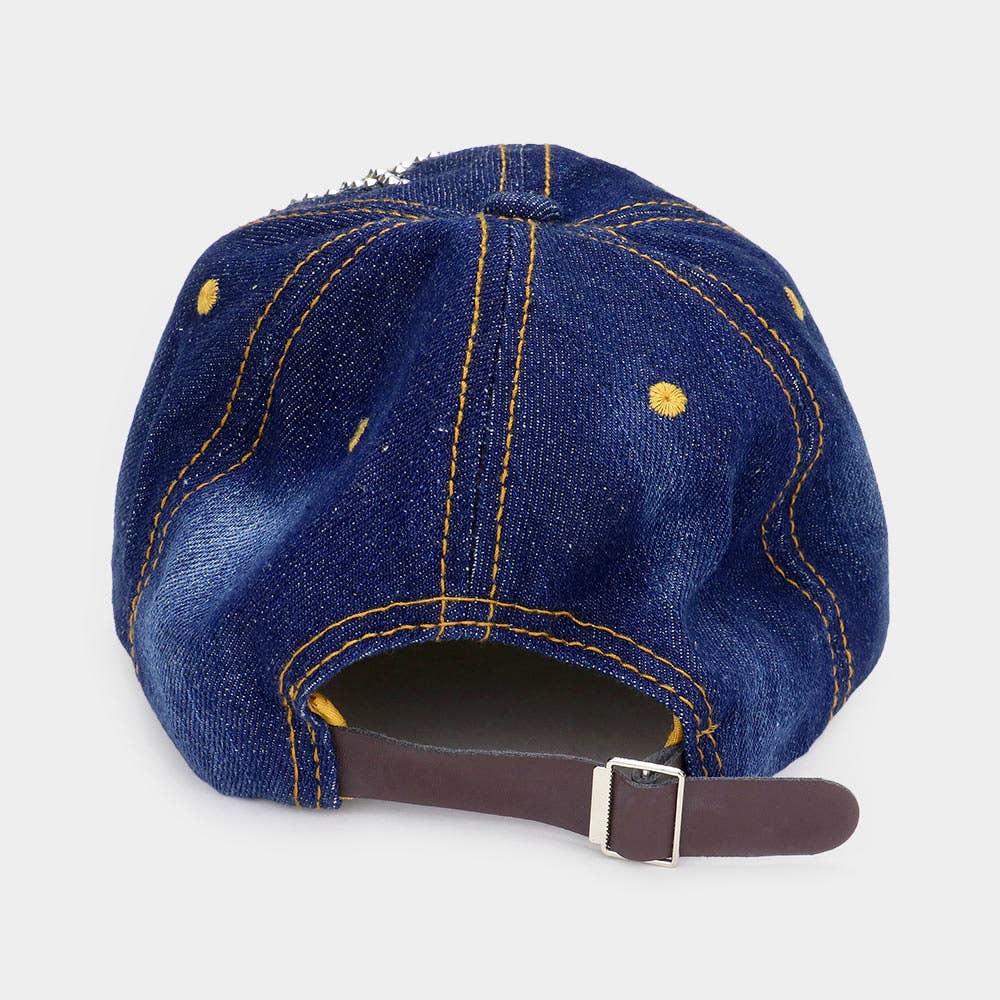 Sensibling Corp. - Wholesale Baseball Cap - Women's - Pearl Embellished Bling Crown Studded Baseball Cap1