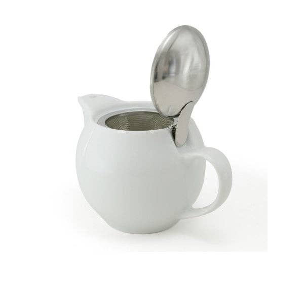 ZERO JAPAN USA - Wholesale Tea Pot - Bee House Round Ceramic Teapot 15oz - White