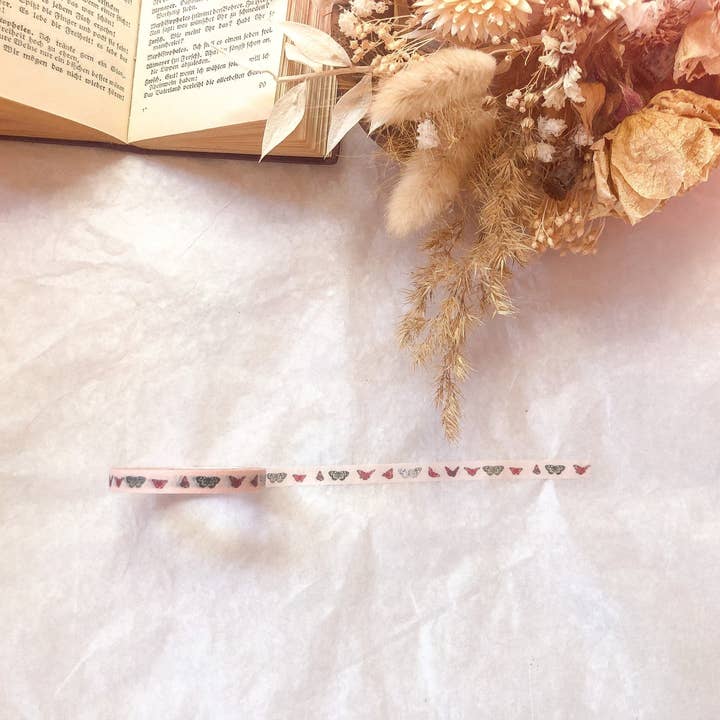 Washi tape, a forma di farfalla, nastro adesivo, sottile, lavabile, in carta per la vendita all'ingrosso da parte di samesjournal