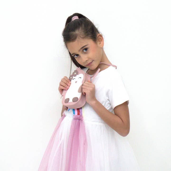 Yuko B - Vendita all'ingrosso Borsa a tracolla - Bambini - Borsa a tracolla Litchi - L'adorabile Baby Pinguino Rosa17