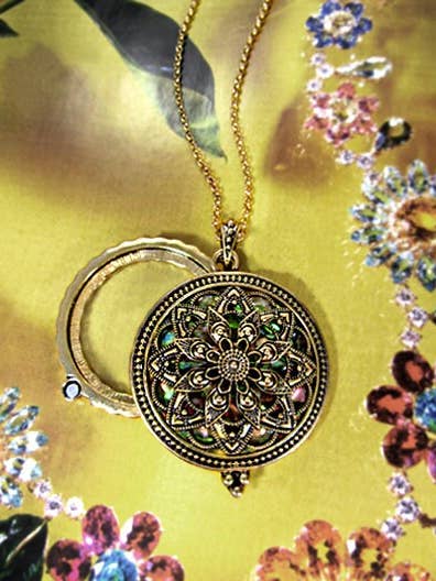 Mandala With Abalone 6 Times Magnifier Magnifying Glass for wholesale by TheTizana