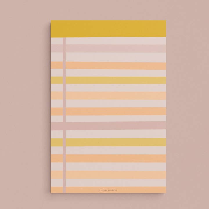 Library Design Co. - Wholesale Notepad - Large Legal Pad Pink