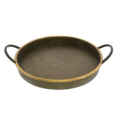 HomArt - Vendita all'ingrosso Vassoi decorativi - Archer - Set di 3 vassoi zincati, rotondi1