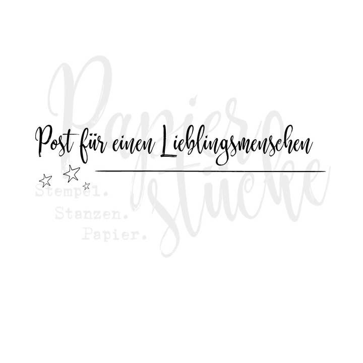 Stamp: Mail for a favorite person for wholesale by Papierstücke