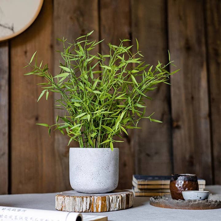 Rustic Reach - Wholesale Artificial Plant - Realistic Mini Bamboo Leaf Potted Plant