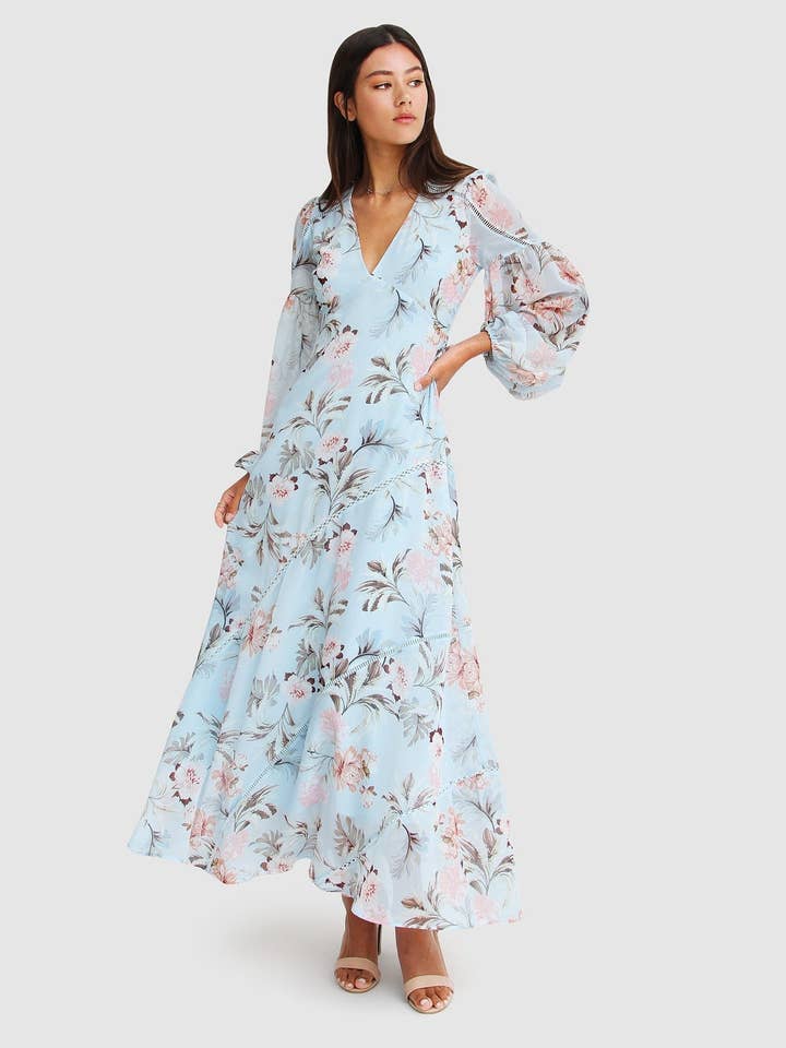 Abito lungo In Your Dreams - Azzurro per la vendita all'ingrosso da parte di belle & bloom