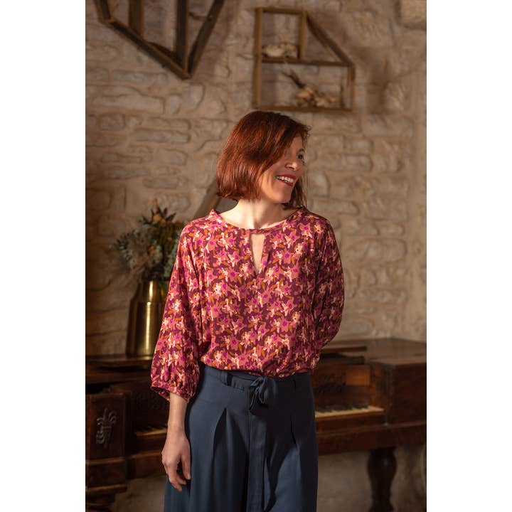 Eglantine et Zoé - Wholesale Fabric - Edel Terracotta Viscose Fabric3