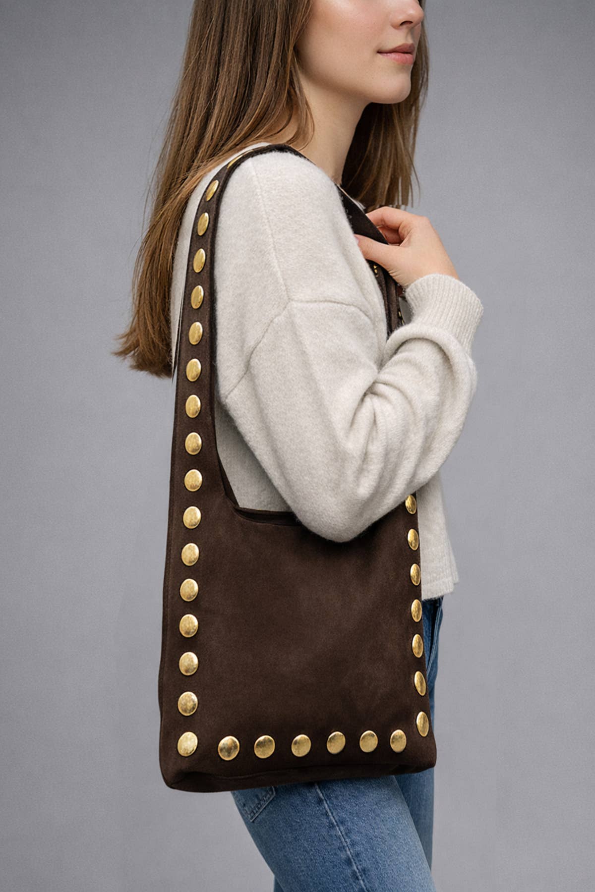 Cherry Paris - Wholesale Shoulder Bag - Women's - ALEXANE SUEDE Bag - 419328