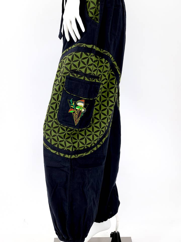 Himalaya Handmade - Wholesale Pants - Women's - Cotton Hippie Handmade Harem Mushroom Embroidered Bohemian Pants18