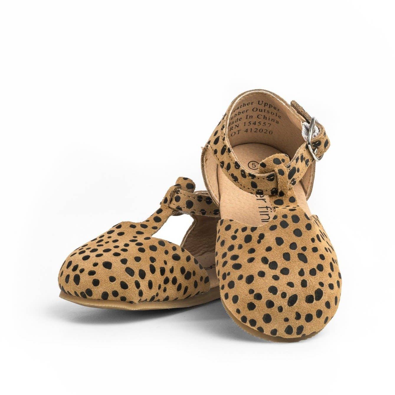 Piper Finn – Großhandel Flache Schuhe/Loafer – Kinder – Gepard - Mary Jane - Harte Sohle