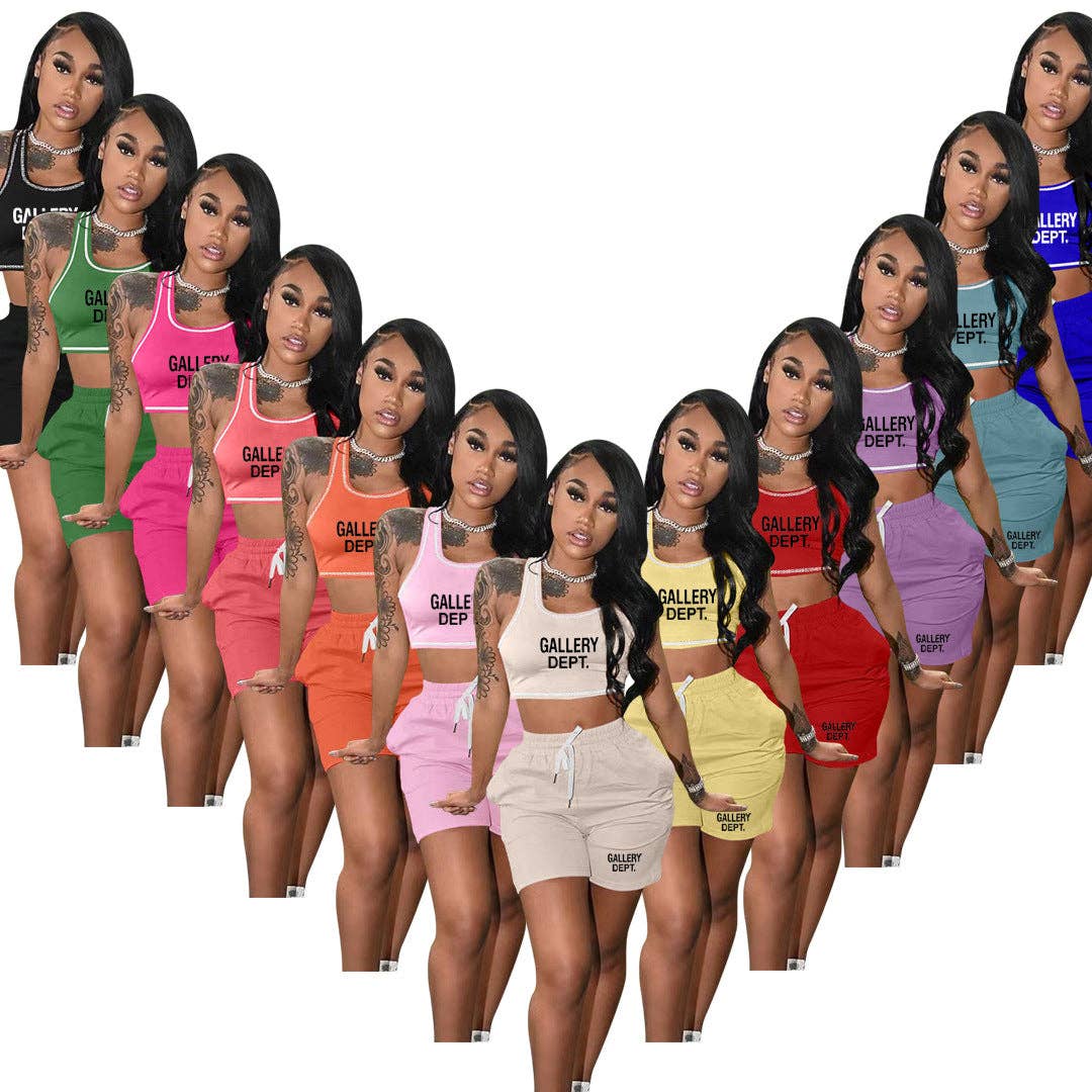 MB Fashion Wholesale - Wholesale Top & Short Set (NOT Loungewear) - Women's - MB FASHION O-NECK PRINTED SHORT SET 323LY7