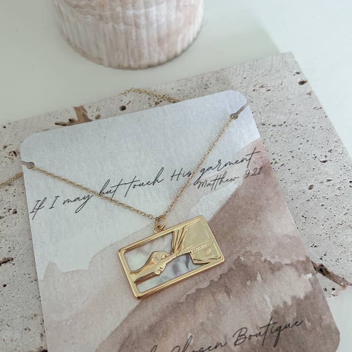 Uniquely Chosen Boutique - Wholesale Pendant/Charm Necklace - Your faith has healed you- gold filled chain1