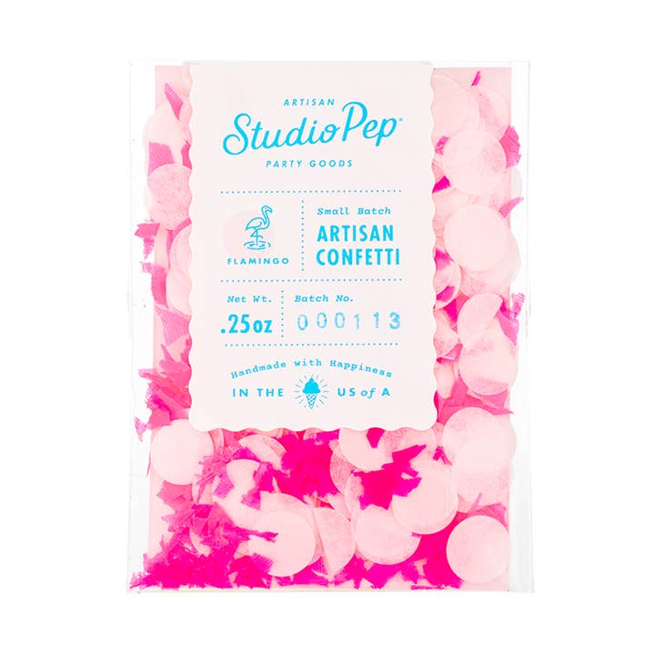 Flamingo Artisan Confetti for wholesale by Studio Pep