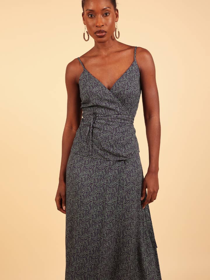 Dubba Strappy Wrap Top for wholesale by IN OUR NAME