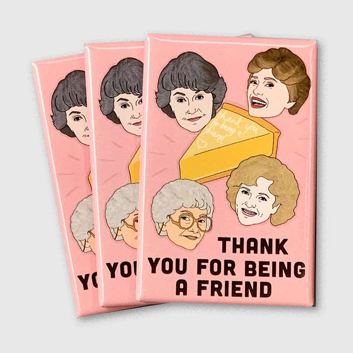 Golden Girls Cheesecake magnet for wholesale by Citizen Ruth