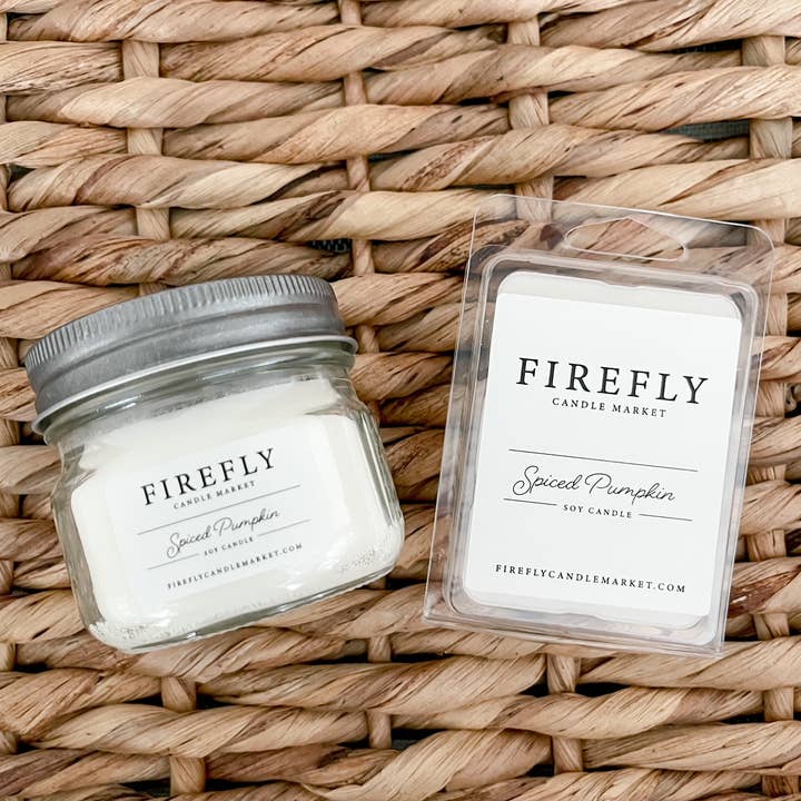 Firefly Candle Market - Wholesale Jar/Filled Candle - Spiced Pumpkin