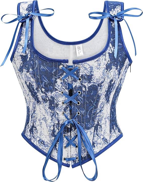 Western Fashion - Wholesale Corset - Women's - Flower print corset