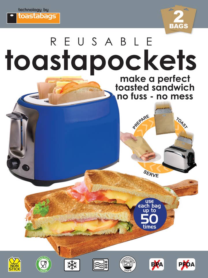 torradas de bolso 2 embalagens por atacado de Planit Products