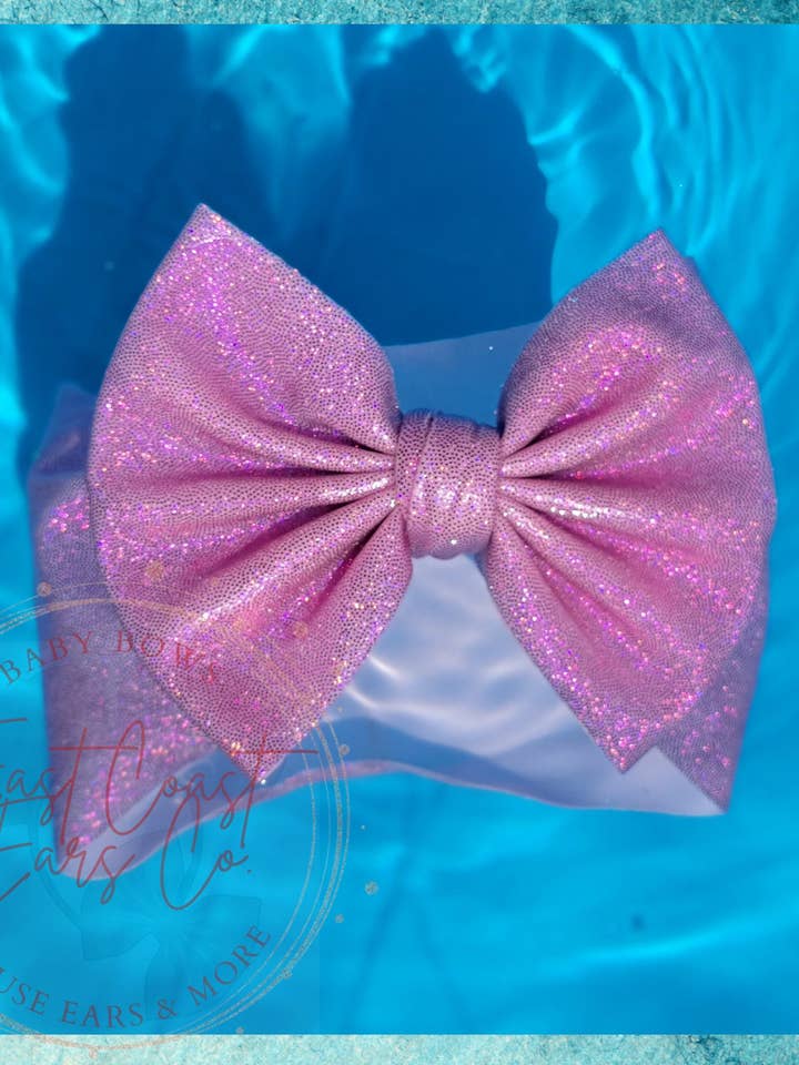 Nœud de bain rose scintillant en forme de ballerine pour la vente par East Coast Kids