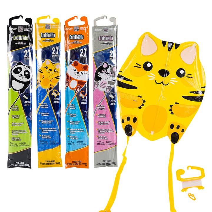 Deluxe Import Trading - Wholesale Toy set – Kids - Cuddle Kite Animal Kite 27" Assorted