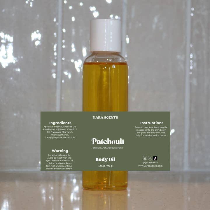 PATCHOULI | Body Oil for wholesale by Yara Scents