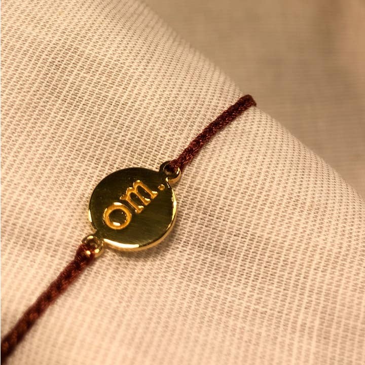 Namaste Bracelets - Vendita all'ingrosso Braccialetto con ciondolo/pendente - OM. Gioiello Bracciale energetico curativo - Regalo, Yoga