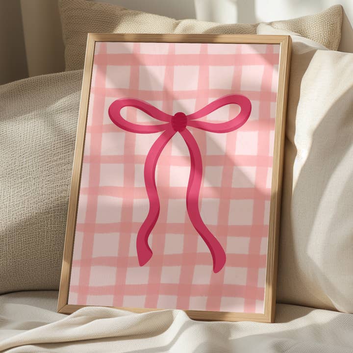 Rosa Gingham Coquette Rosettmönster för wholesale av Coffee and a Catfish