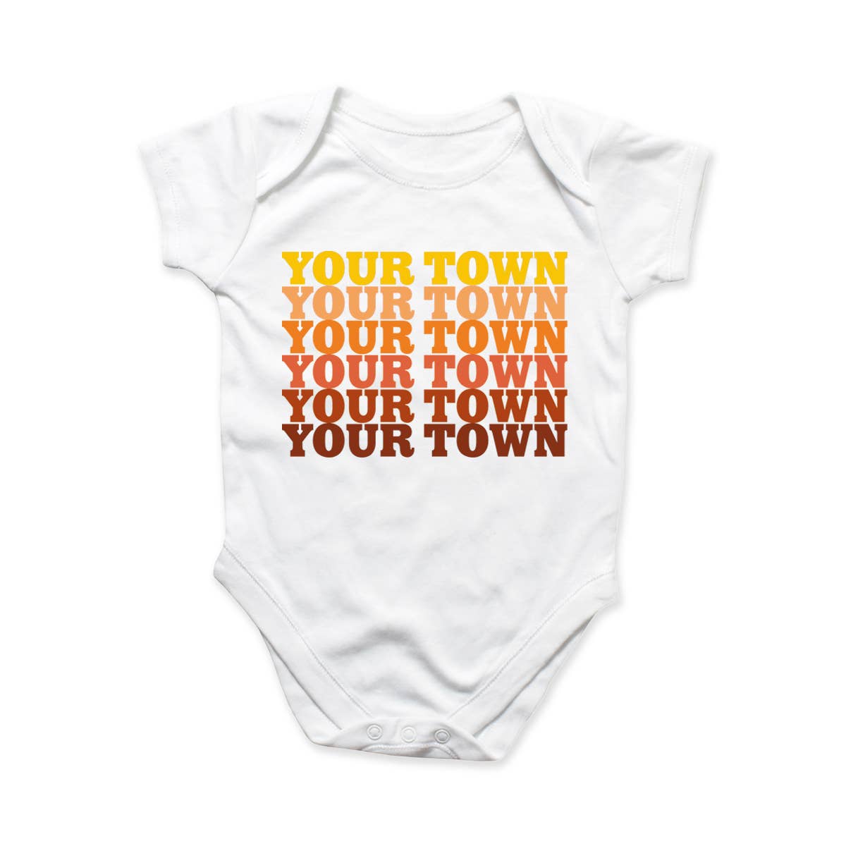 Rock Scissor Paper - Wholesale Bodysuit (Non-Footed) - Baby - Personalized City Baby Bodysuit - Supergraphics Repeat name 4