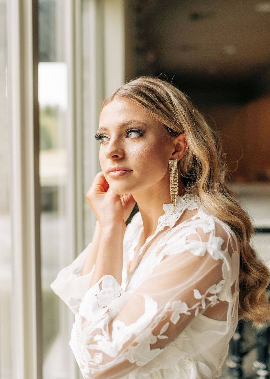 Mackleys - Wholesale Robe - Women's - PREORDER Embroidered Floral Bridal Robe & Slip4