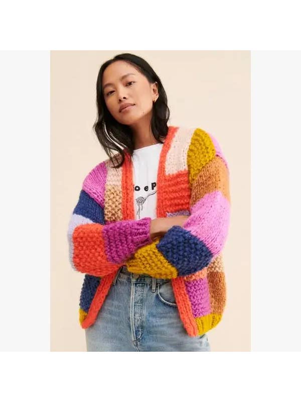 SAACHI - Wholesale Cardigan - Women's - Rainbow Knitted Cardigan17