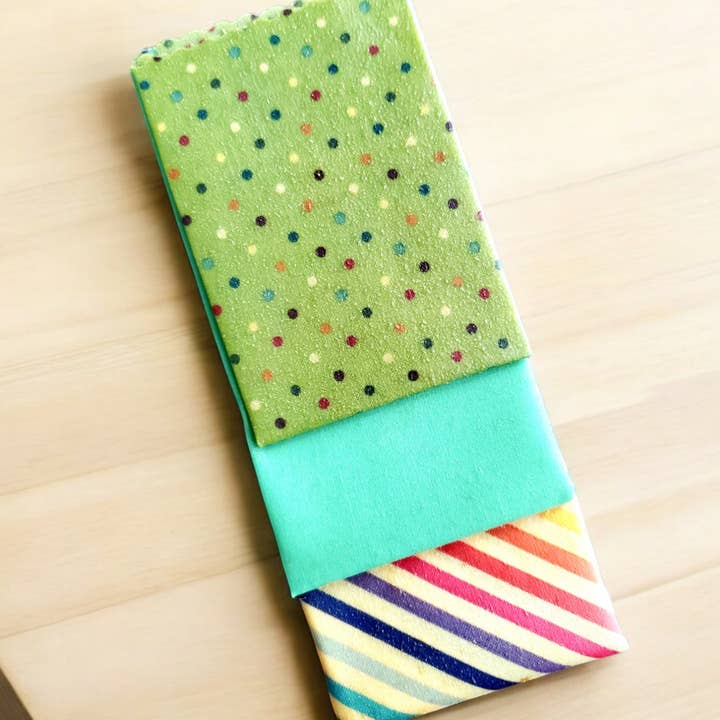 Weslee Rose - Wholesale Food storage wrap/bag - Reusable 3pk SML Beeswax Wraps, 12ct Case 2