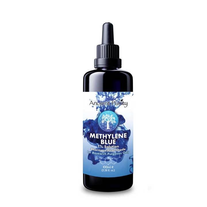 Ancient Purity - Vente Supplément oral/vitamine - Bleu de méthylène - 100 ml | Solution à 1 % | Pureté de 99,99 % de qualité USP