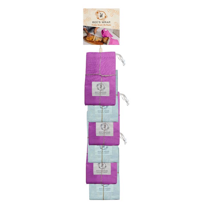 New! Mixed Artisan Bread Bag Clip Strip - *ships Feb. 1st for wholesale by Bee's Wrap