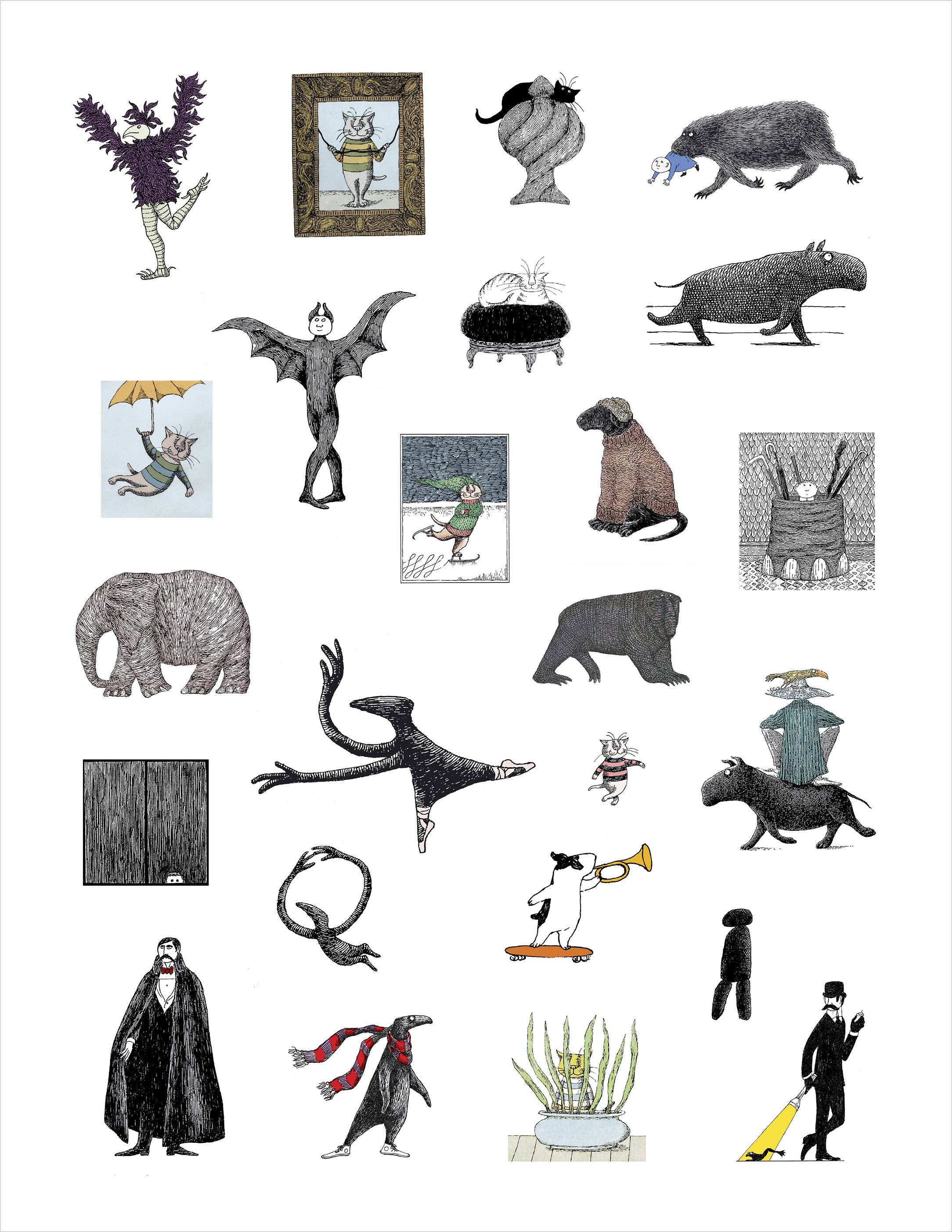 Pomegranate - Wholesale Sticker - Edward Gorey Sticker Book3