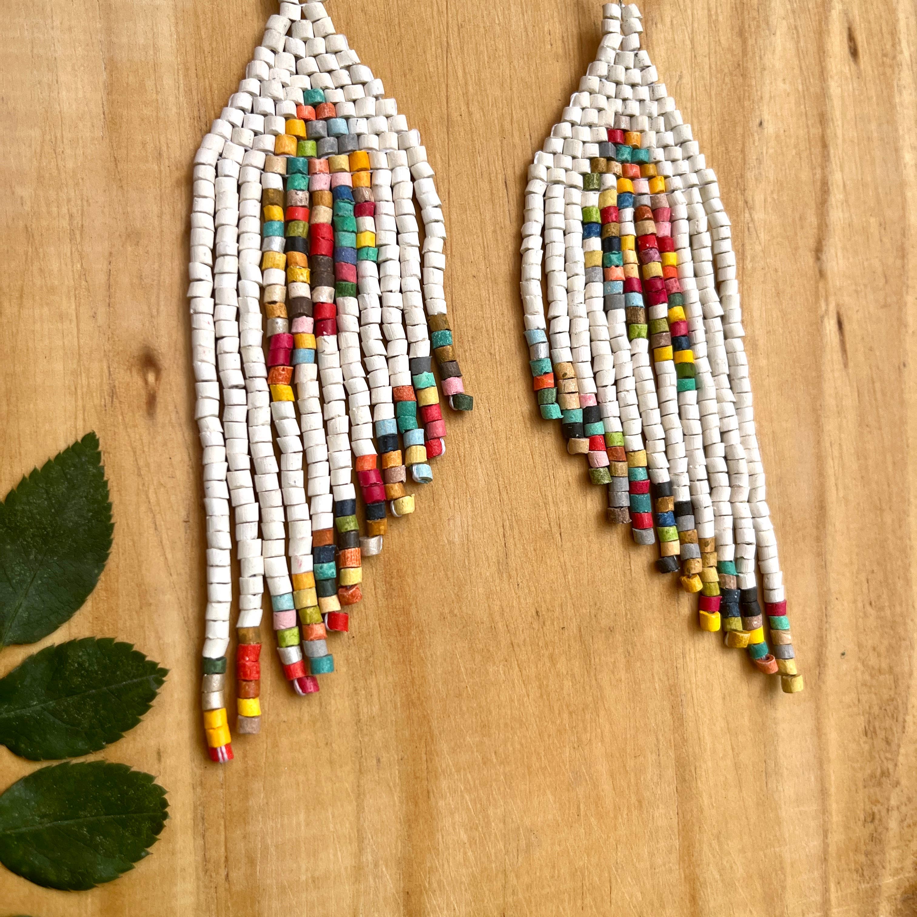 Los Colores de la Tierra - Wholesale Dangle Earrings - Handmade Clay Beaded Earrings in Mirrored Design2