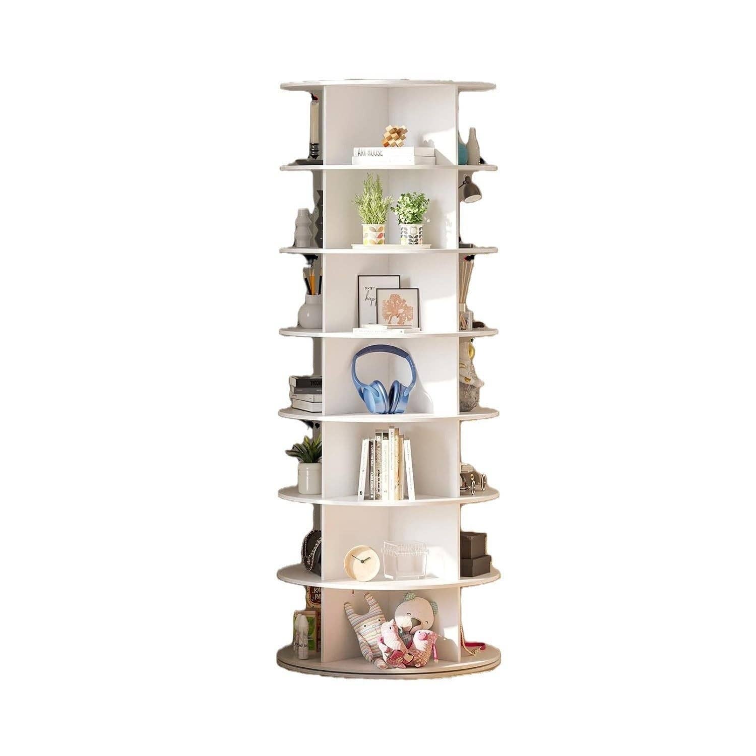 HOMYCASA DESIGN INC - Wholesale Shoe Rack - 7 Tier Rotating Shoe Rack Tower Spinning Storage3