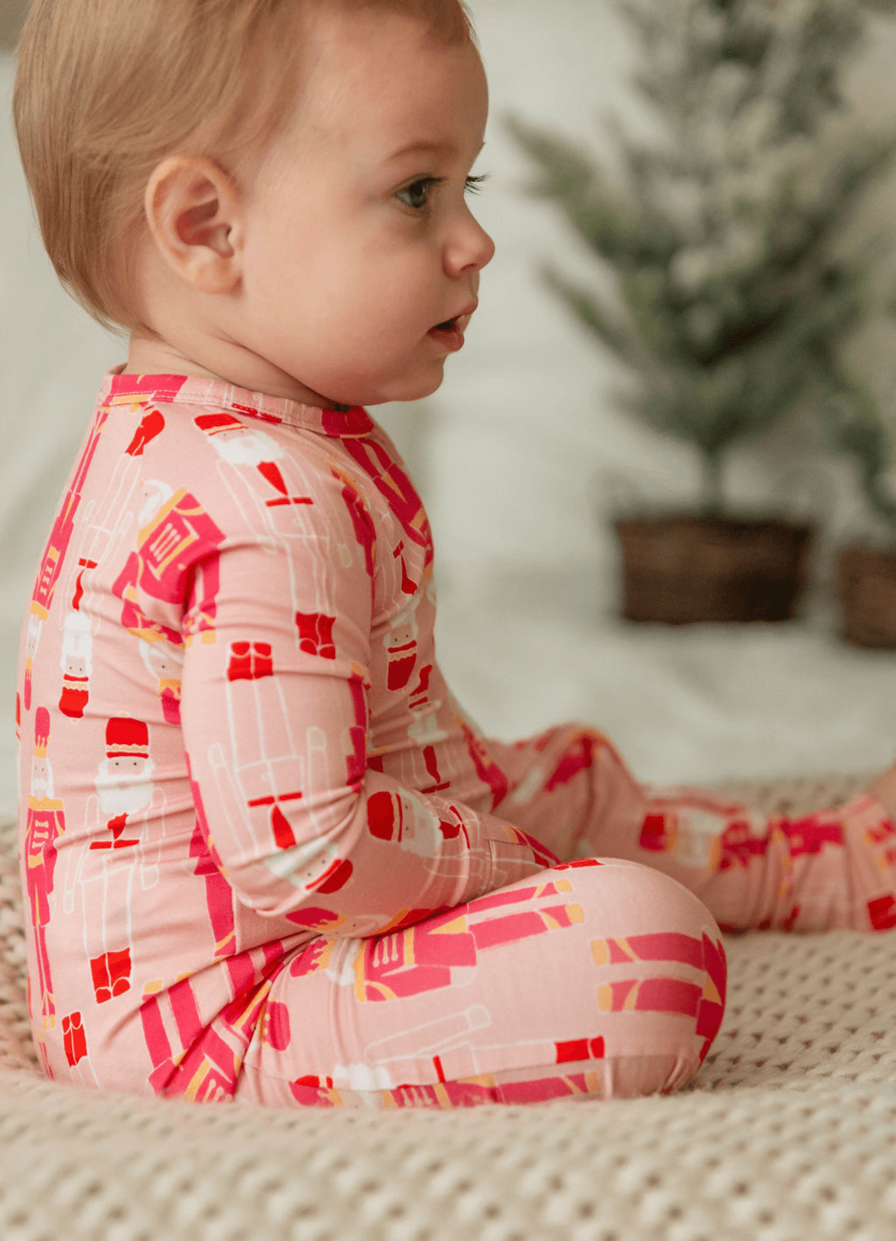 PB & Grape - Wholesale Jumpsuit - Baby - Pink Nutcrackers Zip Romper1