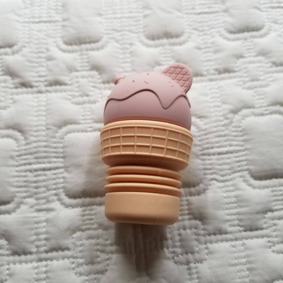 D & C TOYS - Vente Jouet pour le bain – bébé - Jouets de bain en forme de cône de crème glacée en silicone0